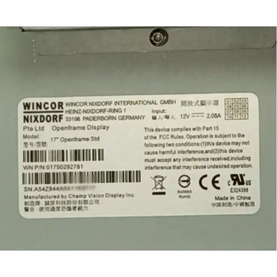 1750292781 01750292781 atm parts wincor Cineo C4060 Monitor 17'' Openframe Std Display